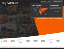 Tablet Screenshot of holmatro.com